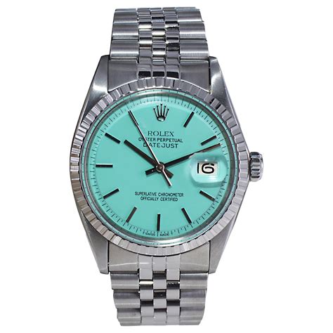 rolex tiffany and co for sale|Rolex with tiffany blue dial.